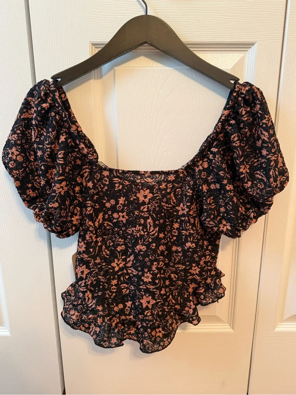 Free People Oh Baby Lace Corset Top in Black Combo